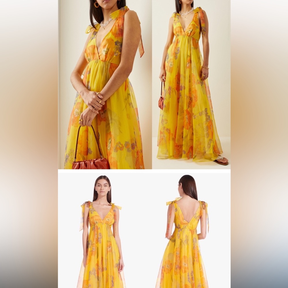 STAUD Yellow Dandelion Dress